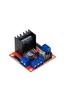Voltaj Regulatörlü Çift Motor Sürücü Kartı Kırmızı Pcb