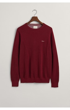 Gant Erkek Regular Fit Bisiklet Yaka Kazak - Bordo Plumped Red Gant Erkek Regular Fit Bisiklet Yaka Kazak - Bordo Plumped Red