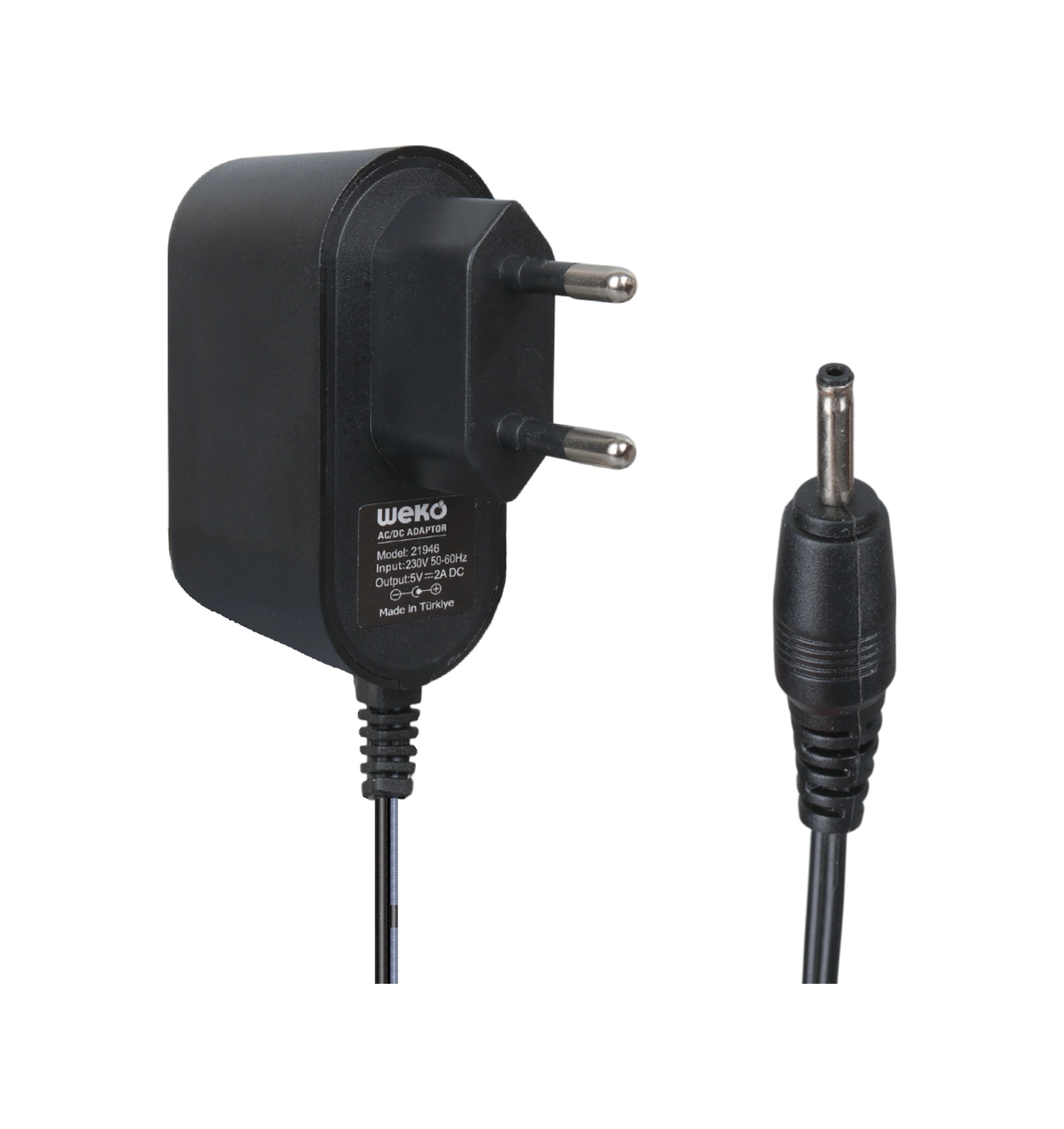 Weko Wk-21946 5 Volt - 2 Amper 2.5x0.7 İnce Uç Adaptör Weko Wk-21946 5 Volt - 2 Amper 2.5x0.7 İnce Uç Adaptör