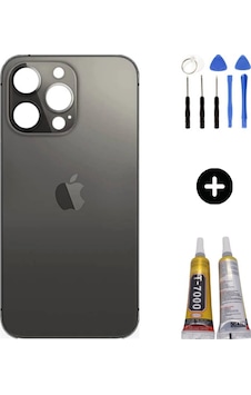 Apple Uyumlu iPhone 13 Pro Max Arka Pil Batarya Kapak Siyah + Montaj Seti Apple Uyumlu iPhone 13 Pro Max Arka Pil Batarya Kapak Siyah + Montaj Seti