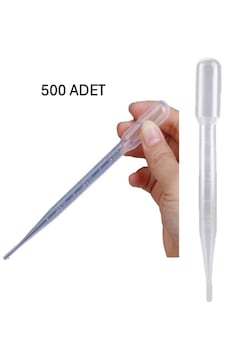 Pastör Pipet Plastik Damlalık Pipet 500 x 3 ML