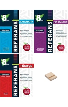 Lgs 8. Sınıf Referans Matematik Fen Ve Türkçe Tarihi Çöz-bitir Testler 3lü Set