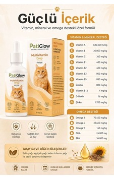 Gees Global Patiglow Kedi Multivitamin Damla 50 Ml Gbzs Gees Global Patiglow Kedi Multivitamin Damla 50 Ml Gbzs