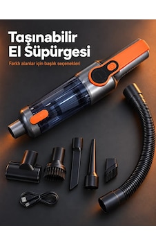 Esnek Hortum Ve Farklı Temizlik Uçları İle Ev Ve Araç İçin El Süpürgesi Diğer Esnek Hortum Ve Farklı Temizlik Uçları İle Ev Ve Araç İçin El Süpürgesi Diğer