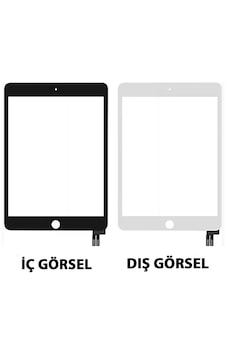 Teknonet Apple Uyumlu iPad Mini 5 Dokunmatik Lens + Oca + Çerçeve Teknonet Apple Uyumlu iPad Mini 5 Dokunmatik Lens + Oca + Çerçeve