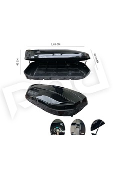 Arac Ustu Tabut Bagaj Luxury P.black Parlak Sıyah 480lt Arac Ustu Tabut Bagaj Luxury P.black Parlak Sıyah 480lt