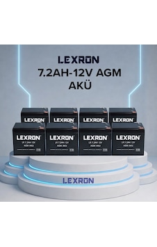 Lexron 7.2ah 12v Agm Akü 8 Adet Lexron 7.2ah 12v Agm Akü 8 Adet