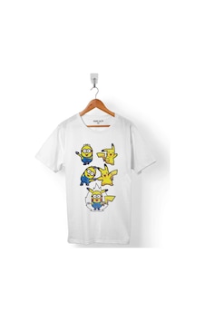 Pokemon Mınıons Pıkamınıon Fusıon Erkek Tişört 001 Pokemon Mınıons Pıkamınıon Fusıon Erkek Tişört 001