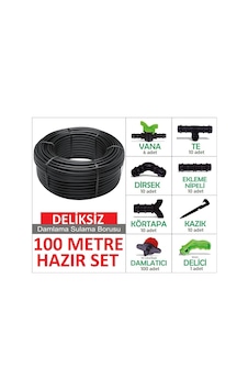 100 M. Deliksiz Düz Damlama Sulama Sistemi Bahçe Ve Ek Parçaları (415981178) 100 M. Deliksiz Düz Damlama Sulama Sistemi Bahçe Ve Ek Parçaları (415981178)