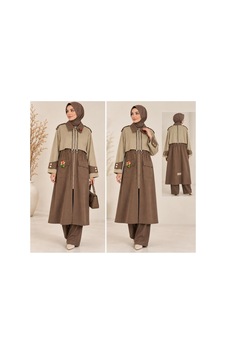 Ghisa Kahve Camel İki Renkli Fermuar Detaylı Kadın Trençkot Camel - 937348640 Camel Ghisa Kahve Camel İki Renkli Fermuar Detaylı Kadın Trençkot Camel - 937348640 Camel