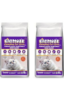 Catmozz Premium Topaklanan Özel Parfümlü Bentonit Kedi Kumu 2 x 10 L Catmozz Premium Topaklanan Özel Parfümlü Bentonit Kedi Kumu 2 x 10 L
