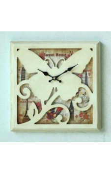 Saatler-MB KARE KELEBEK KABARTMALI TEMALI DUVAR SAATİ-30*30*5,5 C Çok Renkli Saatler-MB KARE KELEBEK KABARTMALI TEMALI DUVAR SAATİ-30*30*5,5 C Çok Renkli
