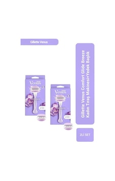 Gillette Venus Comfort Glide Breeze Tıraş Makinesi + Yedek Başlık 2'li Gillette Venus Comfort Glide Breeze Tıraş Makinesi + Yedek Başlık 2'li