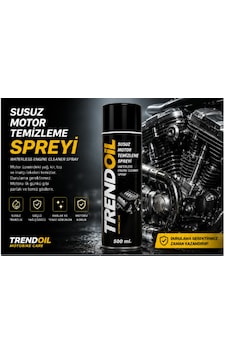 Trendoil Susuz Motor Temizleme Spreyi 500 Ml Motosiklet Motor Temizleyici Ve Yağ Çözücü Güçlü Formül Trendoil Susuz Motor Temizleme Spreyi 500 Ml Motosiklet Motor Temizleyici Ve Yağ Çözücü Güçlü Formül