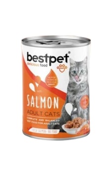 Bestpet Somonlu Yetişkin Kedi Konservesi 400 Gr Bestpet Somonlu Yetişkin Kedi Konservesi 400 Gr