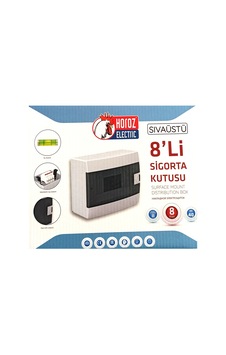Horoz 8 Li Sigorta Kutusu Siva Üstü Sekizli 600-000-800 Horoz 8 Li Sigorta Kutusu Siva Üstü Sekizli 600-000-800