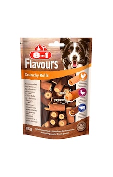 8in1 Flavours Crunchy Rolls Köpek Ödülü 85 G