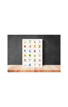İngilizce Karışık Aferin Okul Kurs Ödül Etiketi Yuvarlak Mat Çıkartma Reward Sticker 4 Cm 90 Adet Diğer