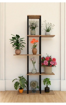 5 Raflı Dekoratif Bitki Standı Sökülebilir Kolay Kurulum Saksı Rafı Salon Balkon Çiçeklik Organizer Çok Renkli 5 Raflı Dekoratif Bitki Standı Sökülebilir Kolay Kurulum Saksı Rafı Salon Balkon Çiçeklik Organizer Çok Renkli