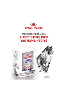Royal Canin Sterilised Bundle 37 Kısırlaştırılmış Yetişkin Kedi Maması 2 Kg + 2 Adet Sterilised Yaş Mama 85 Gr