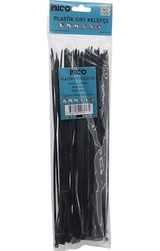 Siyah 3.6x300mm Plastik Cırt Kelepçe 100pcs 5570 Diğer Siyah 3.6x300mm Plastik Cırt Kelepçe 100pcs 5570 Diğer