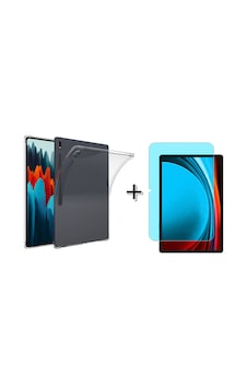 Forzacase Samsung Galaxy Uyumlu Tab S9 Plus 12.4 Anti Shock Silikon Kılıf + Nano Ekran Koruma Filmi Fc014 Şeffaf Forzacase Samsung Galaxy Uyumlu Tab S9 Plus 12.4 Anti Shock Silikon Kılıf + Nano Ekran Koruma Filmi Fc014 Şeffaf