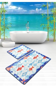 Finny Frame Djt 2 Li Set Banyo Paspası Çok Renkli