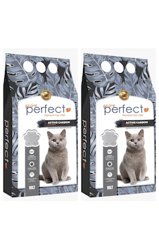 Perfect Aktif Karbonlu Topaklanan Kedi Kumu 10 Lt X 2 Adet Perfect Aktif Karbonlu Topaklanan Kedi Kumu 10 Lt X 2 Adet