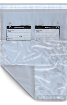 Cepli Gri Poşeti 35X45+5 Cm - 100 Adet Cepli Gri Poşeti 35X45+5 Cm - 100 Adet