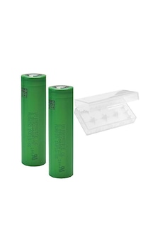 Sony VTC6 18650 3.7 V 3000 mAh 30A Li-ion Şarjlı Pil 2'li + Pil Taşıma Kutusu Sony VTC6 18650 3.7 V 3000 mAh 30A Li-ion Şarjlı Pil 2'li + Pil Taşıma Kutusu