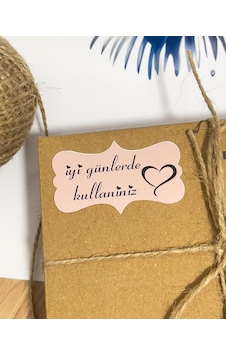 İyi Günlerde Kullanınız Yazılı Özel Kesim Yapışkanlı Etiket 64 x 38 Mm 78 Adet İyi Günlerde Kullanınız Yazılı Özel Kesim Yapışkanlı Etiket 64 x 38 Mm 78 Adet