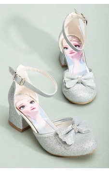 Nese Shoes Kız Çocuk Fiyonklu Prenses Topuklu Ayakkabı Gümüş Nese Shoes Kız Çocuk Fiyonklu Prenses Topuklu Ayakkabı Gümüş