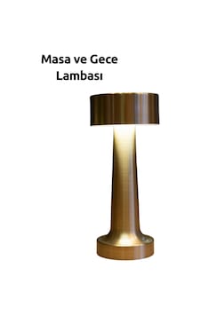 3 Kademeli Dokunmatik Başucu Lambası Pil İle Sağlam Kablosuz Tasarım Açık Altın 3 Kademeli Dokunmatik Başucu Lambası Pil İle Sağlam Kablosuz Tasarım Açık Altın
