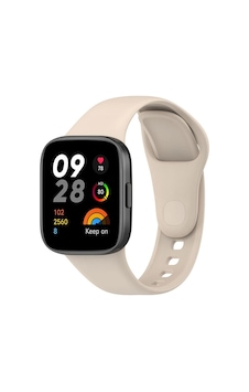 Ugr02 Xiaomi Redmi Watch 3 Klasik Kordon - Bej Ugr02 Xiaomi Redmi Watch 3 Klasik Kordon - Bej