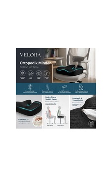 Visco Ortopedik Oturma Minderi Kuyruk Sokumu Destekli Ergonomik Ofis Ve Araç Koltuğu Minderi - 887005621 Visco Ortopedik Oturma Minderi Kuyruk Sokumu Destekli Ergonomik Ofis Ve Araç Koltuğu Minderi - 887005621