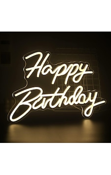 Happy Birthday Yazılı Neon Led Işık