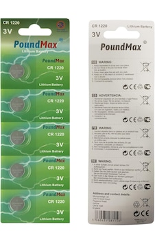 5 Adet Cr1220 Dl1220 1220 Lır1220 3v Poundmax Lityum Pil Lityum Düğme Pil, Küçük Elektronik Cihazlar İçin Araba Anahtarları, Uzaktan Kumandalar, Teraziler, Saatler Ölçüm Cihazları Ve Hesap Makineler 5 Adet Cr1220 Dl1220 1220 Lır1220 3v Poundmax Lityum Pil Lityum Düğme Pil, Küçük Elektronik Cihazlar İçin Araba Anahtarları, Uzaktan Kumandalar, Teraziler, Saatler Ölçüm Cihazları Ve Hesap Makineler
