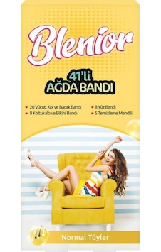 Blenior Normal Tüyler için Ağda Bantları 41'li Blenior Normal Tüyler için Ağda Bantları 41'li
