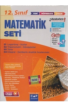 12. Sınıf Matematik Seti Anadolu Lisesi Video Çözümlü / Kolektif / Çap Yayınları / 9786258139136 12. Sınıf Matematik Seti Anadolu Lisesi Video Çözümlü / Kolektif / Çap Yayınları / 9786258139136