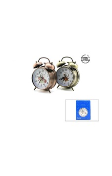 Twın Bell Alarm Clock Yuvarlak Masa Çalar Saat Metal Kasa Eskitme Desenli Pilli - Işıklı Çap: 10cm B Çok Renkli 56496753 Twın Bell Alarm Clock Yuvarlak Masa Çalar Saat Metal Kasa Eskitme Desenli Pilli - Işıklı Çap: 10cm B Çok Renkli 56496753