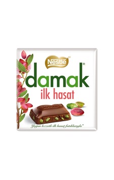 5 Adet Nestle Damak İlk Hasat Antep Fıstıklı Sütlü Çikolata 60 G
