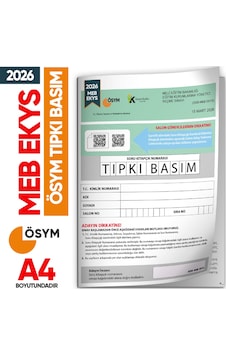 2026 MEB-EKYS(MEB-AGS Uyumlu)ÖSYM Çıkmış Soru Tıpkı Basım Deneme Sınavı Türkiye Geneli Soru Fasikülü 2026 MEB-EKYS(MEB-AGS Uyumlu)ÖSYM Çıkmış Soru Tıpkı Basım Deneme Sınavı Türkiye Geneli Soru Fasikülü