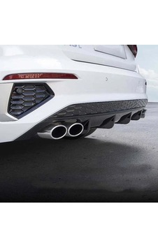 Audi A3 Uyumlu Hatchback 2021 Çift Egzozlu Difüzör Parça