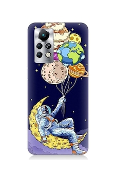 iNfinix Note 11 Pro Uyumlu Astronot Ve Gezegenler Desenli Silikon Kılıf iNfinix Note 11 Pro Uyumlu Astronot Ve Gezegenler Desenli Silikon Kılıf