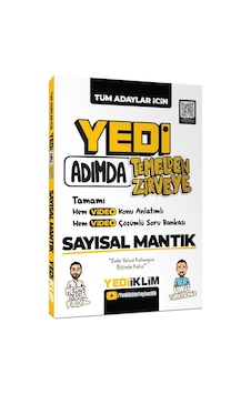 Yediiklim Yayınları Yedi Adımda Temelden Zirveye Sayısal Mantık Video Konu Anlatımlı Video Çözümlü Soru Bankası