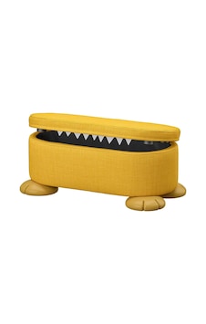 Grejsımojs Depolamalı Puf, Sarı, 24x57x32 Cm Akdenizshop Sarı