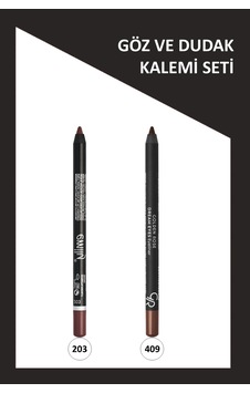 Emily Long Lasting Lip Pencil No: 203 Ve Dream Eyes Eyeliner No:409 Seti 203 Emily Long Lasting Lip Pencil No: 203 Ve Dream Eyes Eyeliner No:409 Seti 203