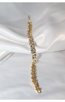 Xupıng Jewelry Taş Detaylı Zarif Bileklik Sarı Sarı Xupıng Jewelry Taş Detaylı Zarif Bileklik Sarı Sarı