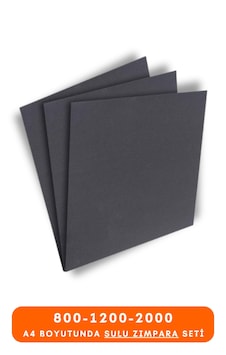 Far Parlatma Temizleme Su Zımpara Seti 3'lü 800-1200-2000 Kum Far Parlatma Temizleme Su Zımpara Seti 3'lü 800-1200-2000 Kum