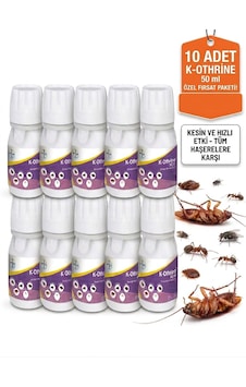 K-othrine Sc 50 Ml X 10 Adet Kokusuz Genel Haşere İlacı - Hamamböceği, Karınca, Sinek Etkili K-othrine Sc 50 Ml X 10 Adet Kokusuz Genel Haşere İlacı - Hamamböceği, Karınca, Sinek Etkili